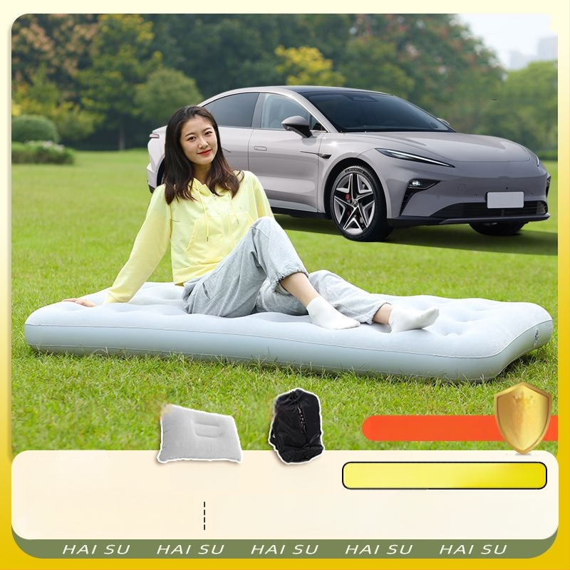 Pripučiamas lova lauko kempingui, savarankiškai pripučiamas, dviejų sluoksnių, sulankstomas, su išorine pompa