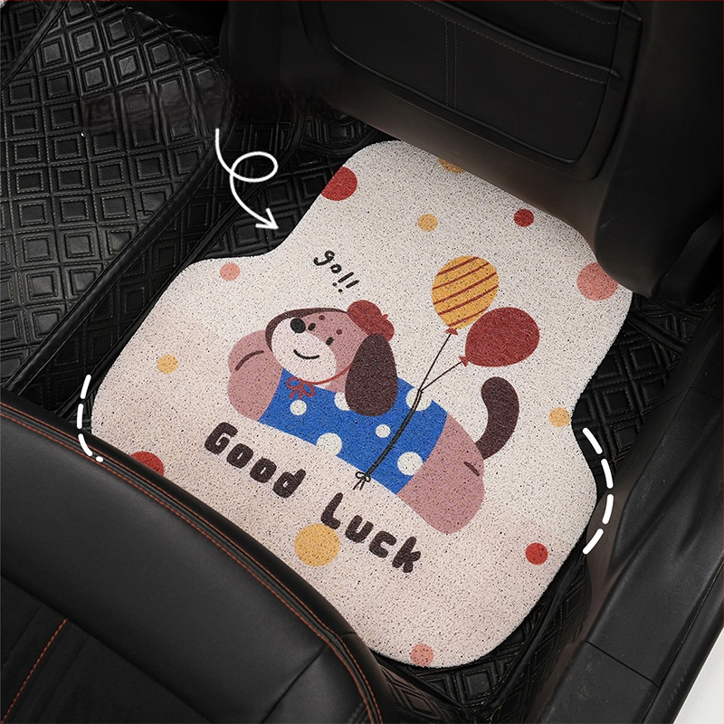 Automašīnas grīdas paklāji Silk-Circle materiāls, Yu Cen zīmols, universāla saderība, logotipa drukas pielāgošana