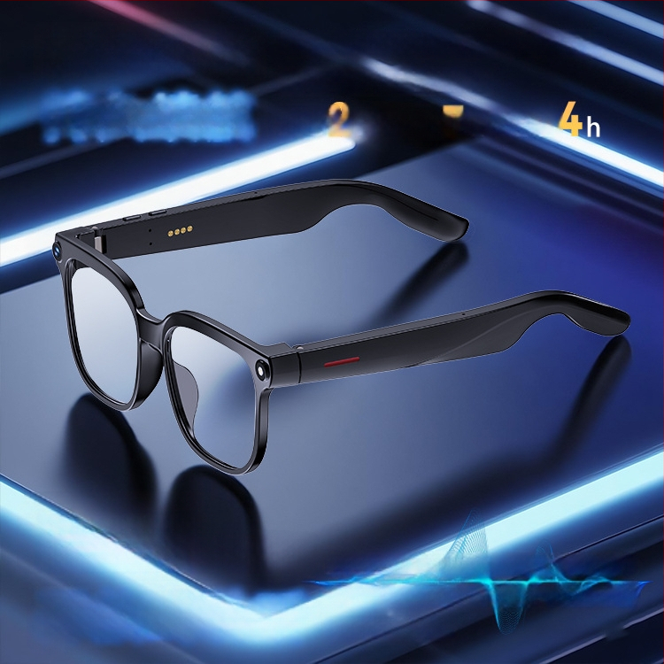 Inteligentné okuliare s 8MP kamerou so stabilizáciou na fotografovanie a nahrávanie videa; AI preklad; AI rozpoznávanie objektov; Bluetooth hudba a hovory