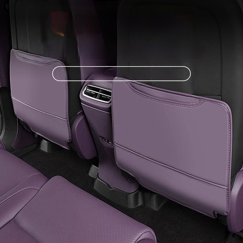 Кожено покритие за задната седалка против ударни натискания с джоб за съхранение и защита от износване за Leapmotor C10