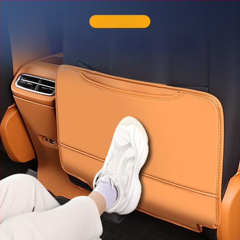 Кожено покритие за задната седалка против ударни натискания с джоб за съхранение и защита от износване за Leapmotor C10