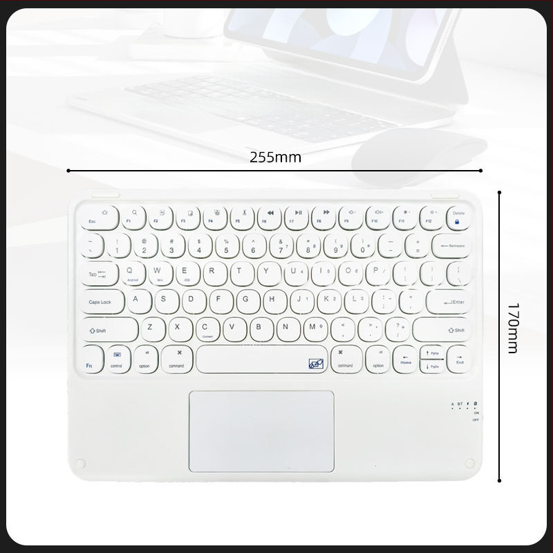 Bluetooth tipkovnica za laptop i tablet, 12,9 inča, ultra-tanka, bežična, prenosna, u stilu light punk