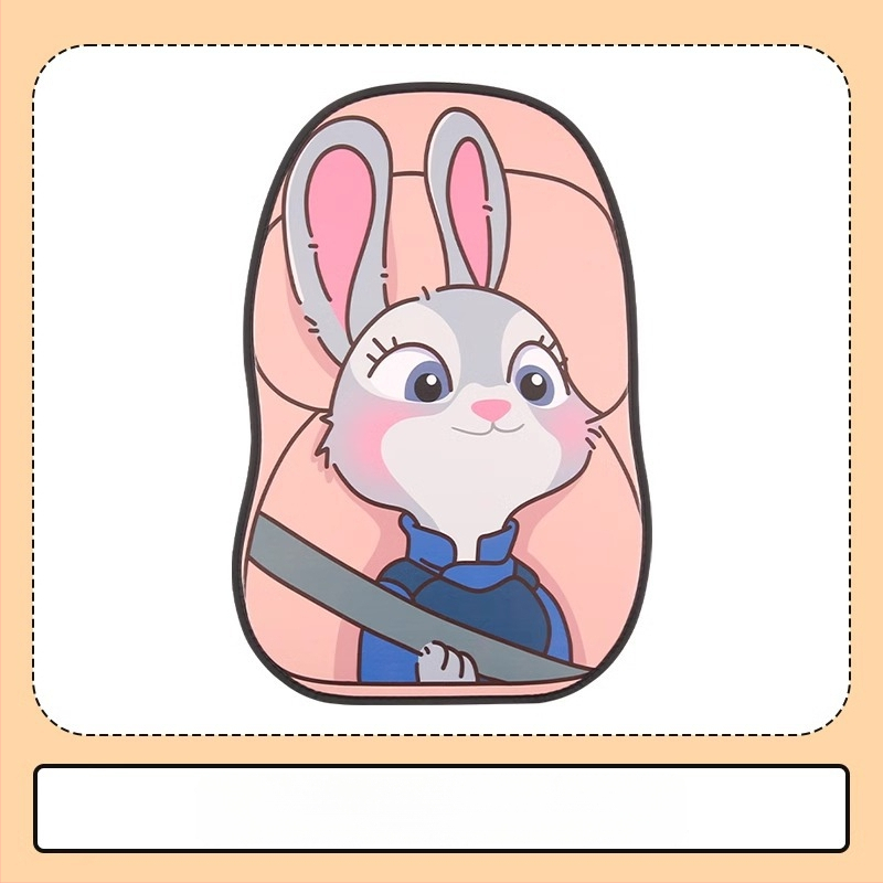 Peaceful PU кожа Протектор за задната облегалка на автомобила – карикатурен модел, всесезонна употреба, печат на лого, персонализация налична