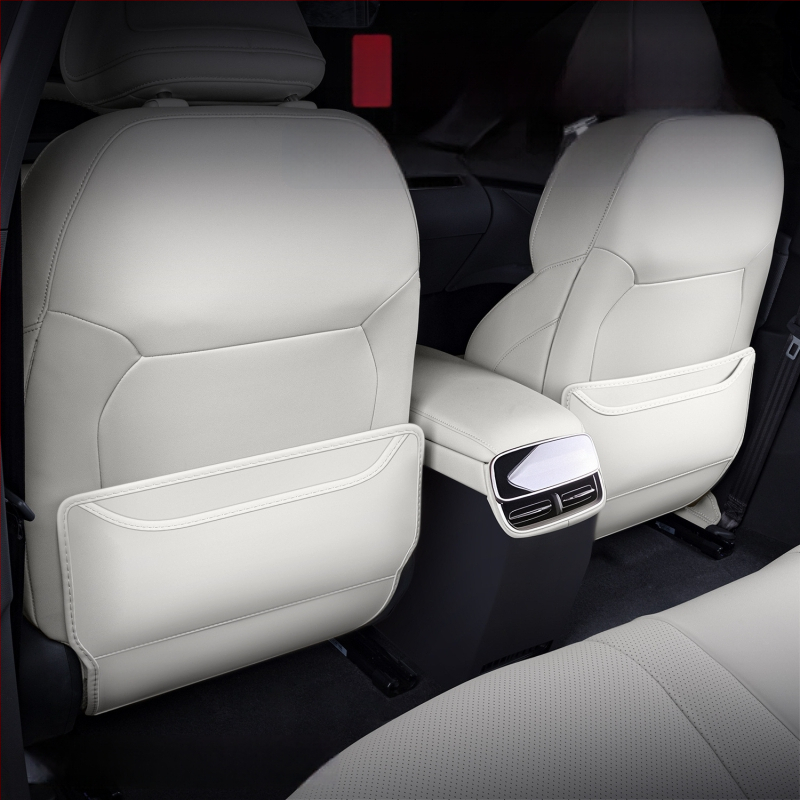 Кожена анти-ударна подложка за задната облегалка Denza N8L, всесезонна, персонализирана с печат на лого