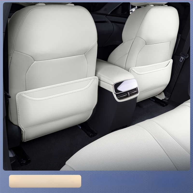 Кожена анти-ударна подложка за задната облегалка Denza N8L, всесезонна, персонализирана с печат на лого