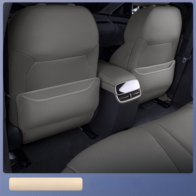 Кожена анти-ударна подложка за задната облегалка Denza N8L, всесезонна, персонализирана с печат на лого