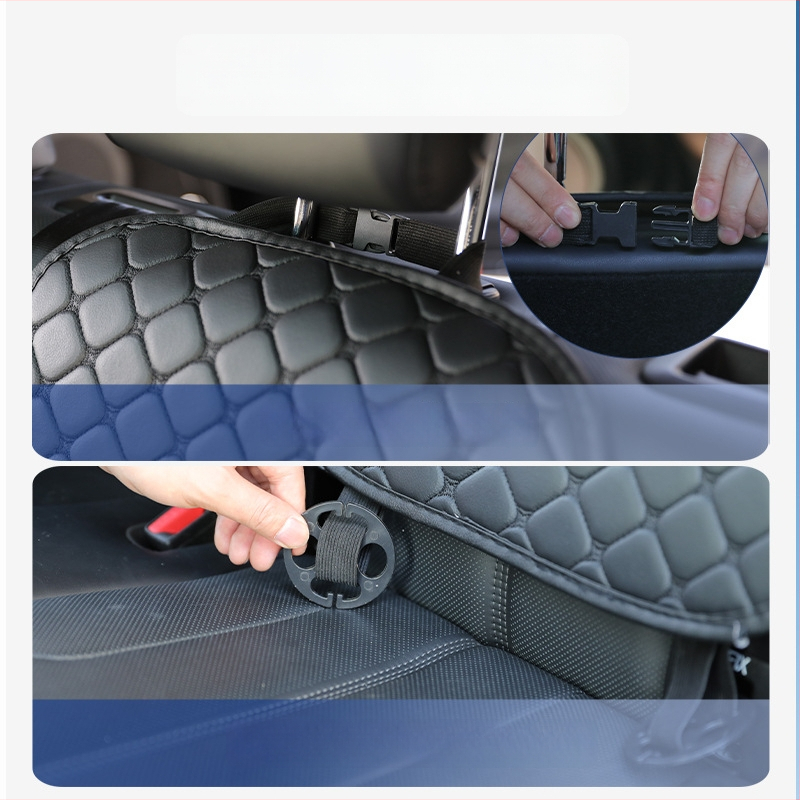 Антихлъзгаща подложка за автомобилно детско седло, кожена, универсална, удебелена, защитна подложка