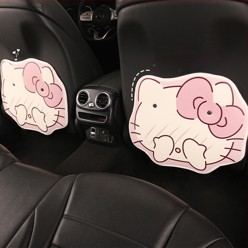 Задна подложка за автомобилна седалка – универсална, PU материал, пяна, snap-on, карикатурен дизайн