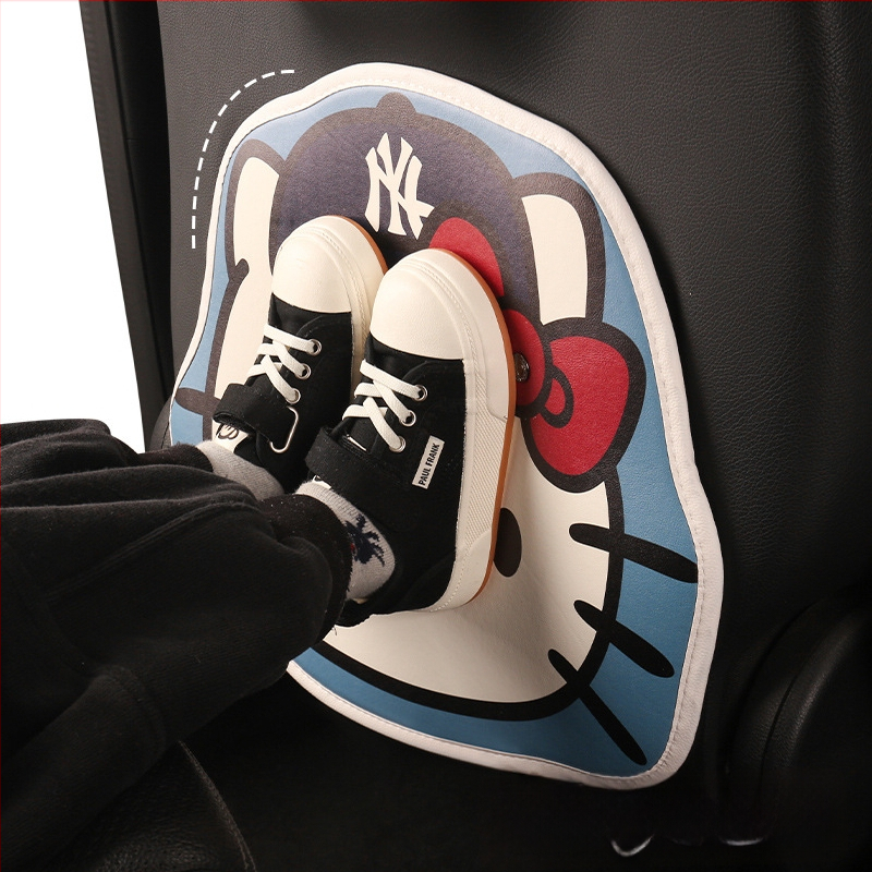 Задна подложка за автомобилна седалка – универсална, PU материал, пяна, snap-on, карикатурен дизайн