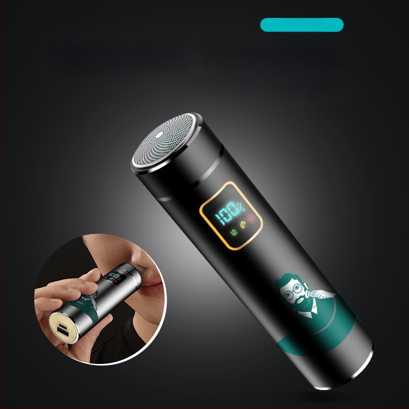 Inteliģenta indukcijas elektriskais skuveklis, 1 rotējoša galva, ūdensdrošs, USB uzlāde, iekšējā baterija 1000–1200 mAh, darbības laiks virs 60 minūtēm