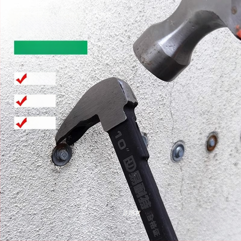 Heksagonalni štap od karbonskog čelika – višenamjenski alat za vađenje noktiju, s čekićem