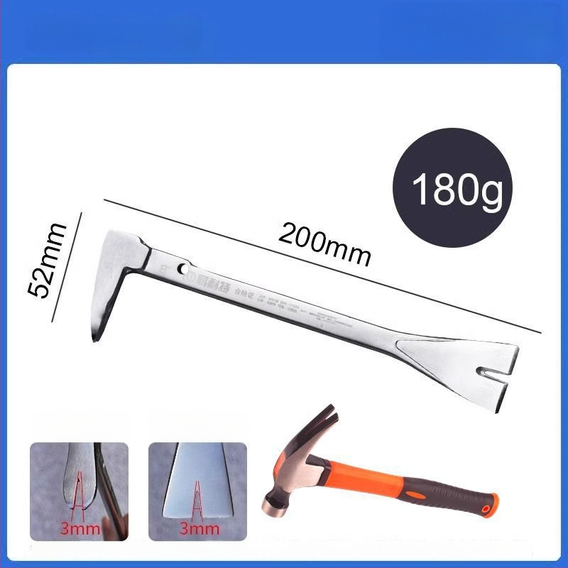 Heksagonalni štap od karbonskog čelika – višenamjenski alat za vađenje noktiju, s čekićem