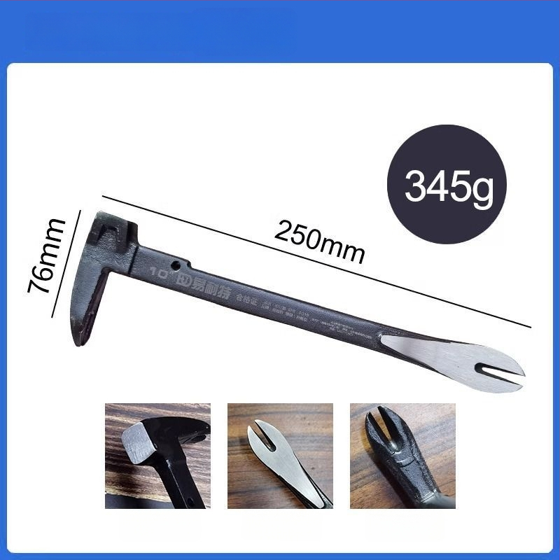 Heksagonalni štap od karbonskog čelika – višenamjenski alat za vađenje noktiju, s čekićem