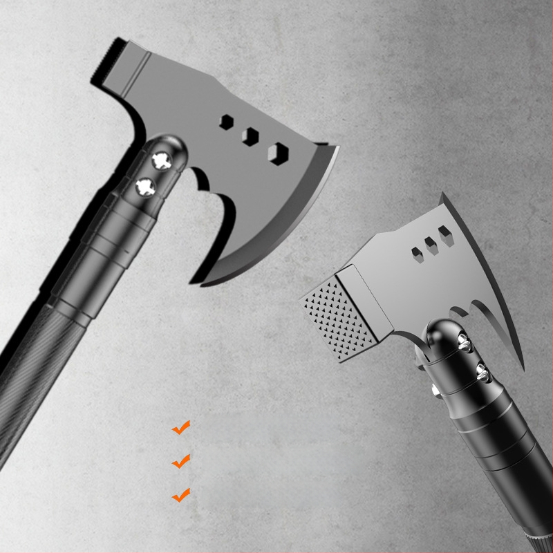 Lauko sulankstomas kirvis ir plaktukas – aliuminio lydinio komplektas