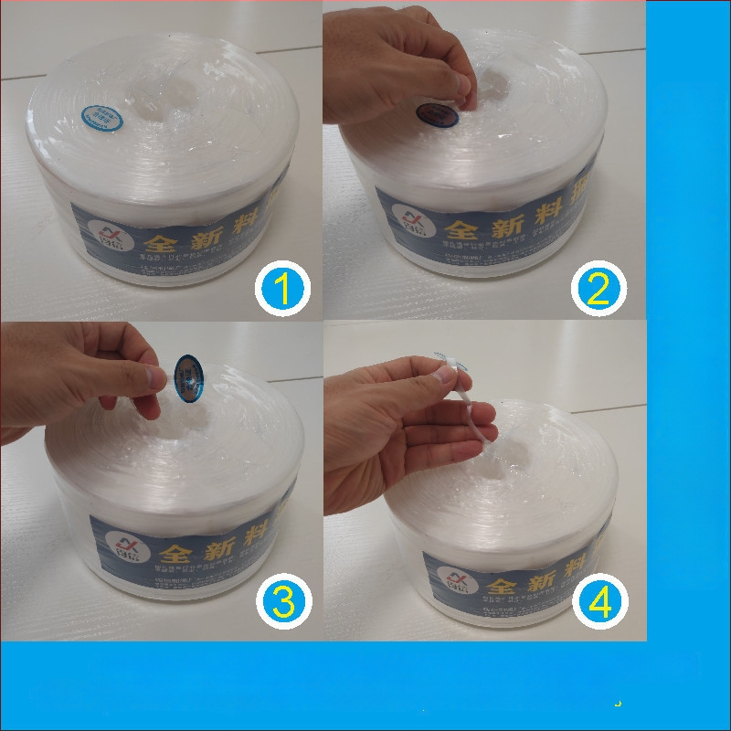 Strapping rope – plastinė pakavimo virvė, PP/PE dervos, lūžio jėga 5–40 kg, Jun Letter