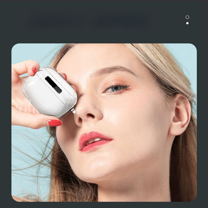 AirPods 3 TPU átlátszó védőtok Orbit kampóval, injekciós öntés