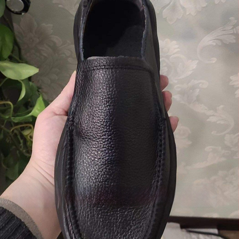 Férfi Slip-On bőrből, EVA talppal, lélegző és könnyű nyári mindennapi loaferek