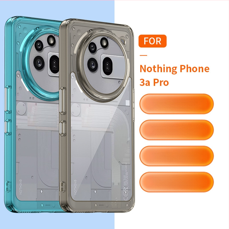 Za Nothing Phone 3a Pro zaštitno kućište od mat TPU, crne boje