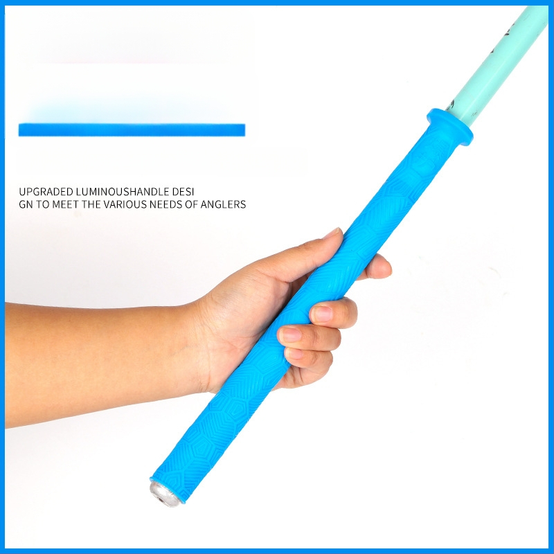 Acoperire din silicon pentru mânerul undiței — groasă, moale, rezistentă la uzură, antiderapantă, cu opritor pentru prinderea pe undiță