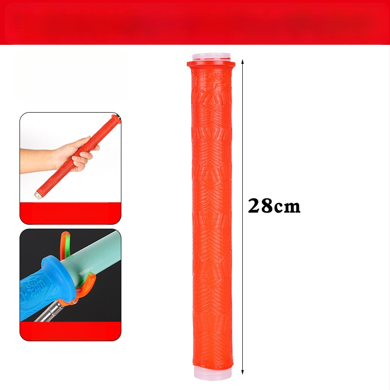 Acoperire din silicon pentru mânerul undiței — groasă, moale, rezistentă la uzură, antiderapantă, cu opritor pentru prinderea pe undiță