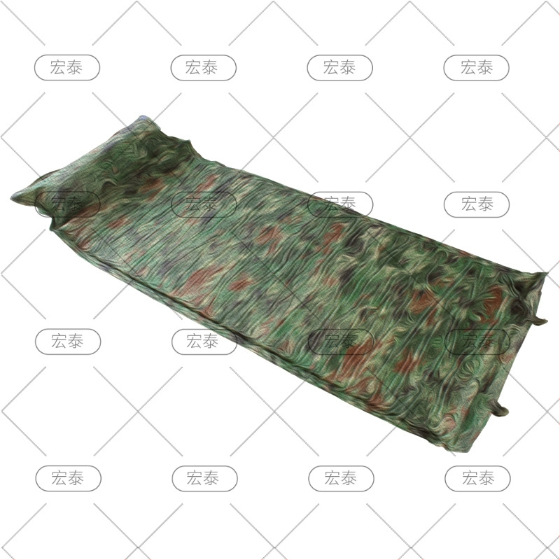 Covor de camping camuflat, cu pompă manuală, grosime 2,5 cm, greutate 1,5 kg