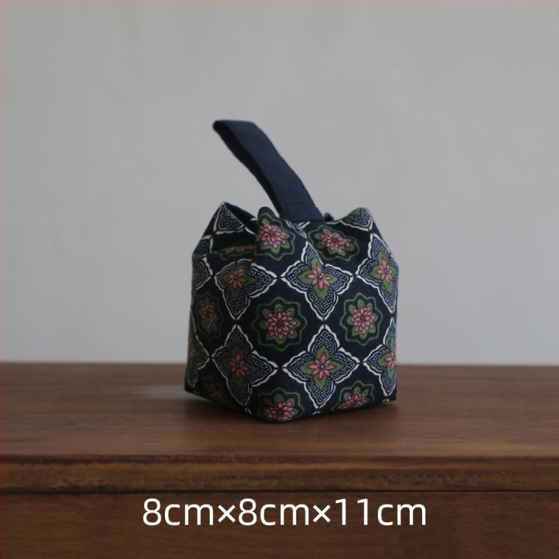 Τσάντα μεταφοράς σετ τσαγιού από ύφασμα – Νέο κινεζικό στυλ, με εκτυπωμένο λογότυπο, OPP συσκευασία, μάρκα Erya Fabric