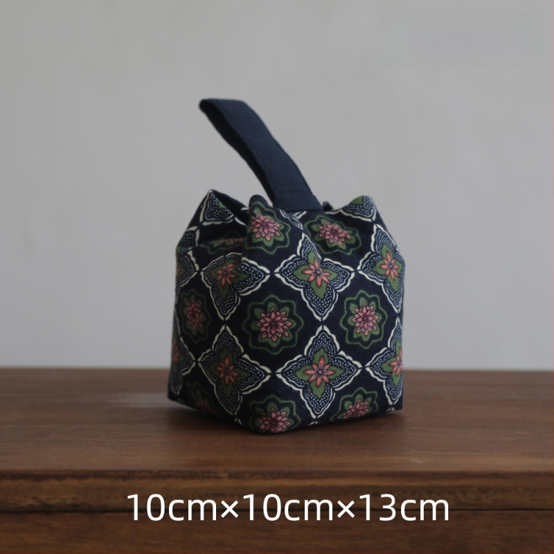 Τσάντα μεταφοράς σετ τσαγιού από ύφασμα – Νέο κινεζικό στυλ, με εκτυπωμένο λογότυπο, OPP συσκευασία, μάρκα Erya Fabric