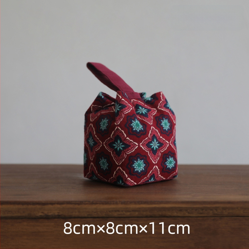 Τσάντα μεταφοράς σετ τσαγιού από ύφασμα – Νέο κινεζικό στυλ, με εκτυπωμένο λογότυπο, OPP συσκευασία, μάρκα Erya Fabric