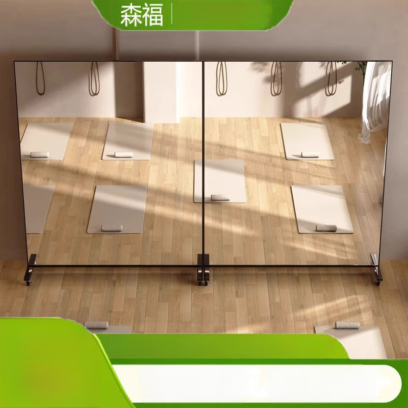 Mozgatható padlótükör univerzális kerekekkel, alumínium váz, modell 005, testre szabható