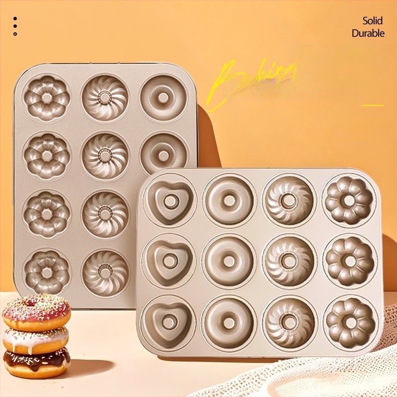 Mittekleepuvad vormid sõõrikute jaoks, ploomiõie disain, süsinikterasest küpsetamiseks, 6 või 12 kambriga