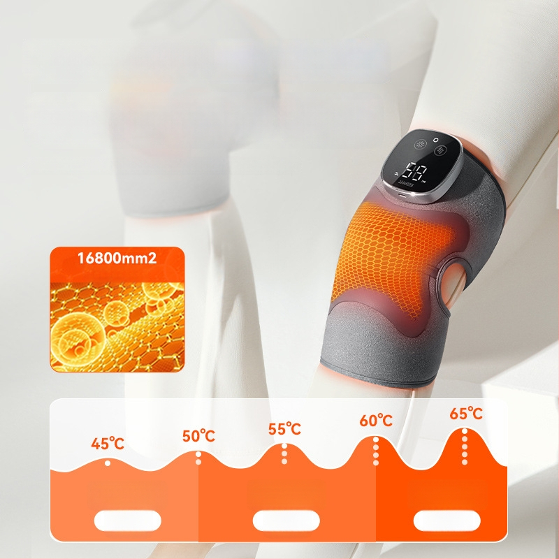 Kopefy KPF-Knee13 Ηλεκτρικός μασάζ γόνατος με θέρμανση – Πολυλειτουργικός θερμικός συμπιεστής με μασάζ 3 επιπέδων και θέρμανση 5 επιπέδων, κατάλληλο για ηλικιωμένους και ενήλικες μέσης ηλικίας