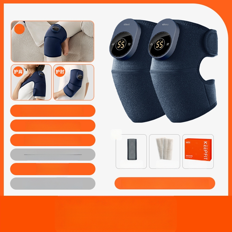 Kopefy KPF-Knee13 Ηλεκτρικός μασάζ γόνατος με θέρμανση – Πολυλειτουργικός θερμικός συμπιεστής με μασάζ 3 επιπέδων και θέρμανση 5 επιπέδων, κατάλληλο για ηλικιωμένους και ενήλικες μέσης ηλικίας