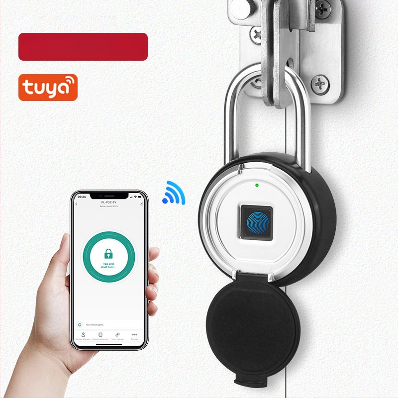 Умна заключалка за пръстов отпечатък с APP контрол, 30 запазени отпечатъка, 0,5 s сканиране, 500 000 цикъла, водоустойчива, за шкафове, куфери и раници