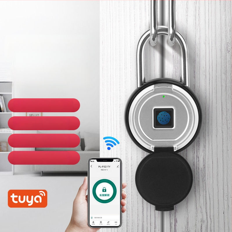 Умна заключалка за пръстов отпечатък с APP контрол, 30 запазени отпечатъка, 0,5 s сканиране, 500 000 цикъла, водоустойчива, за шкафове, куфери и раници
