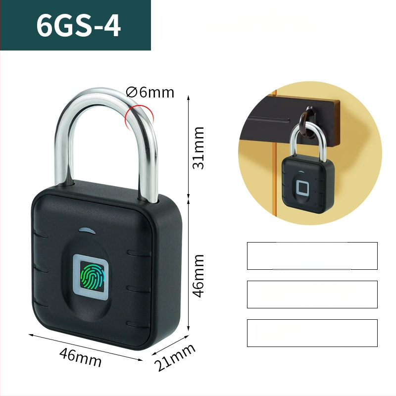 Умна заключалка за пръстов отпечатък с APP контрол, 30 запазени отпечатъка, 0,5 s сканиране, 500 000 цикъла, водоустойчива, за шкафове, куфери и раници