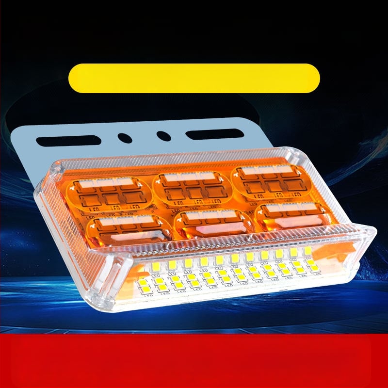 Sunkvežimio šoninė šviesa, plačiu kampu, 24V, atspari vandeniui, 16W, ABS plastikas, tarnavimo laikas 50 000 h