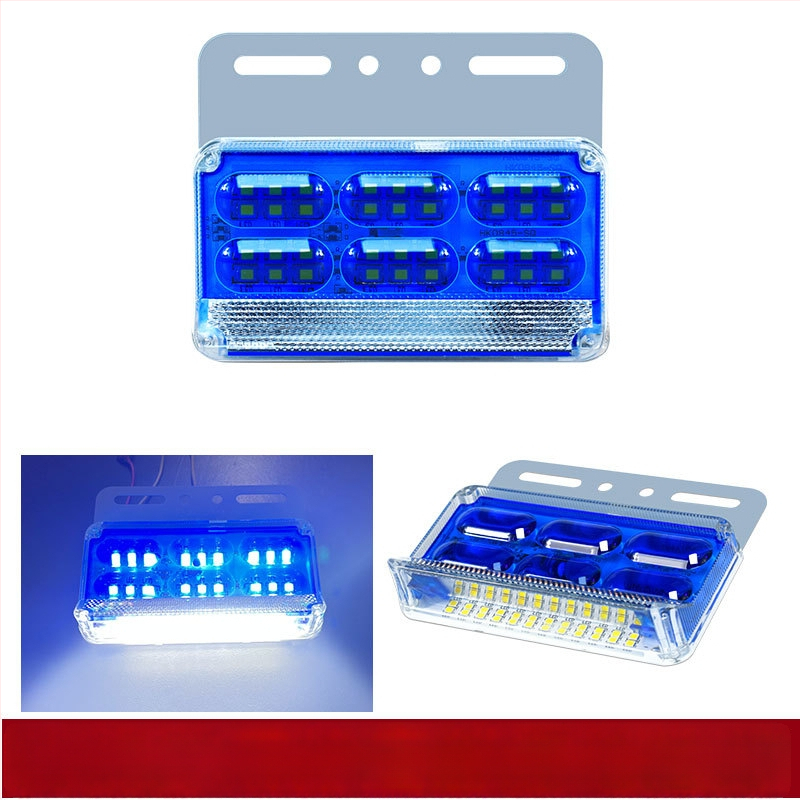 Sunkvežimio šoninė šviesa, plačiu kampu, 24V, atspari vandeniui, 16W, ABS plastikas, tarnavimo laikas 50 000 h