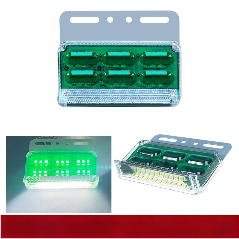 Sunkvežimio šoninė šviesa, plačiu kampu, 24V, atspari vandeniui, 16W, ABS plastikas, tarnavimo laikas 50 000 h