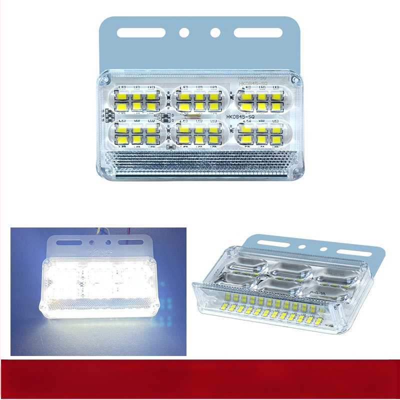 Sunkvežimio šoninė šviesa, plačiu kampu, 24V, atspari vandeniui, 16W, ABS plastikas, tarnavimo laikas 50 000 h