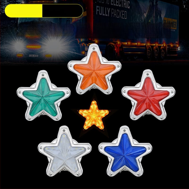 Krovinių sunkvežimio šono LED apšvietimas, Star Edge modelis, 24V, IP60, 3500 lm, 2W