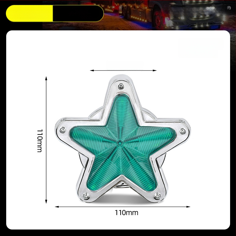 Krovinių sunkvežimio šono LED apšvietimas, Star Edge modelis, 24V, IP60, 3500 lm, 2W