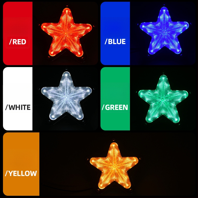 Krovinių sunkvežimio šono LED apšvietimas, Star Edge modelis, 24V, IP60, 3500 lm, 2W