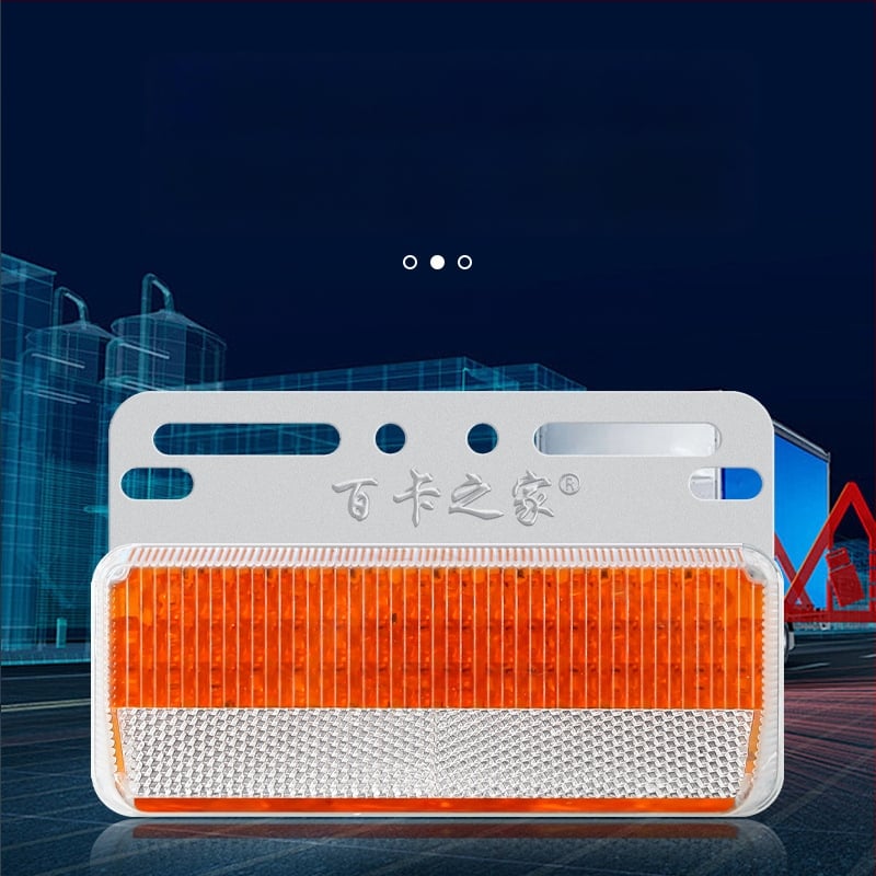 Sunkvežimio šoninis žibintas su anti-glare funkcija, išplėstas plataus kampo LED, 24V, atsparus vandeniui