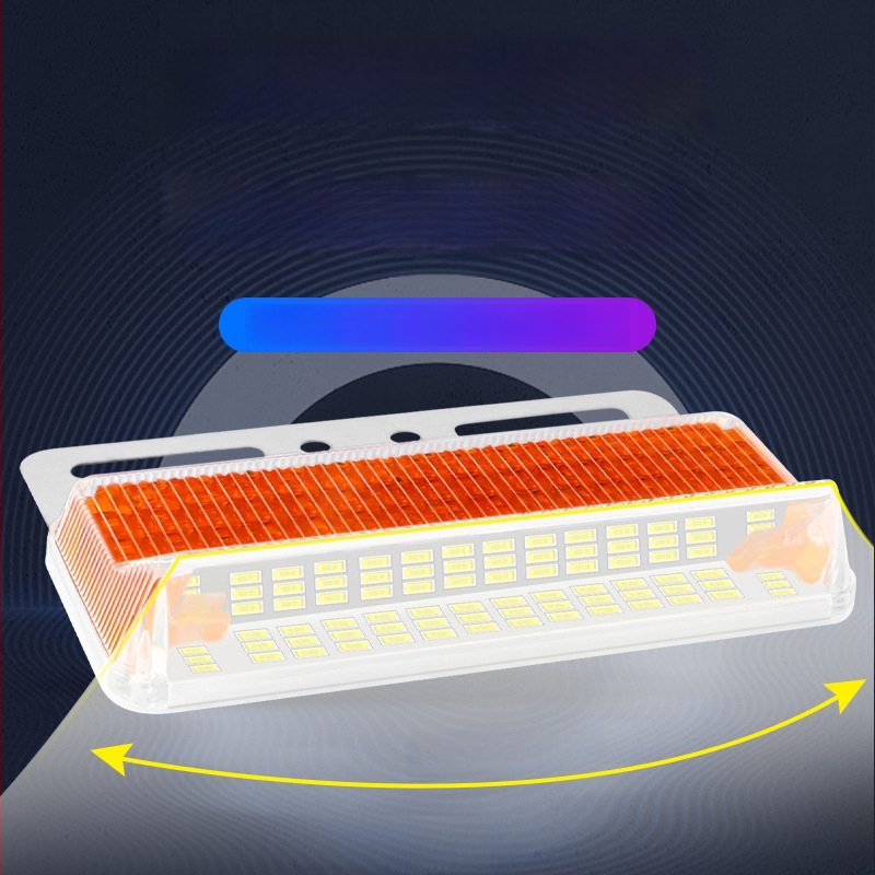 Sunkvežimio šoninis žibintas su anti-glare funkcija, išplėstas plataus kampo LED, 24V, atsparus vandeniui