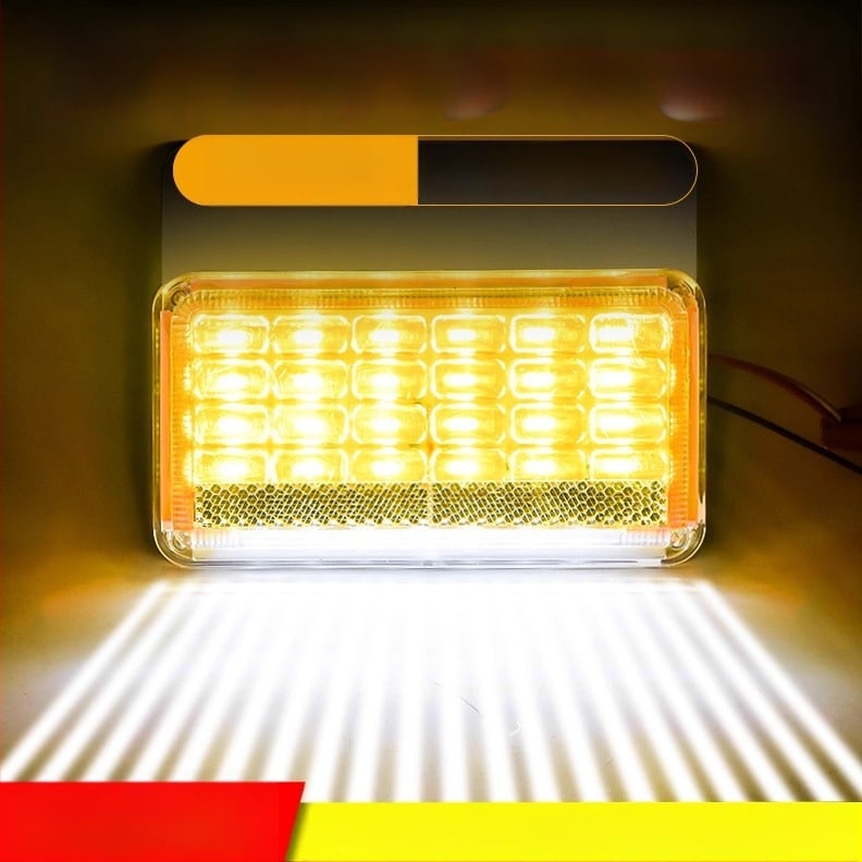LED šoninė šviesa dideliam sunkvežimiui, 24V, atspari vandeniui, itin ryški, puspriekabės šoninis/posūkio indikatorius