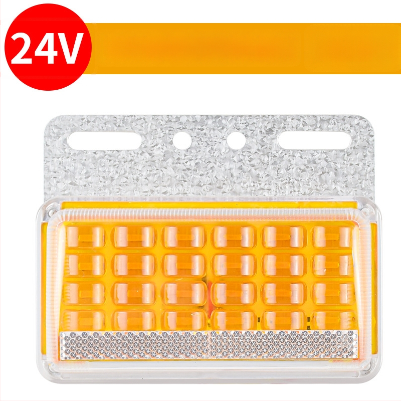 LED šoninė šviesa dideliam sunkvežimiui, 24V, atspari vandeniui, itin ryški, puspriekabės šoninis/posūkio indikatorius