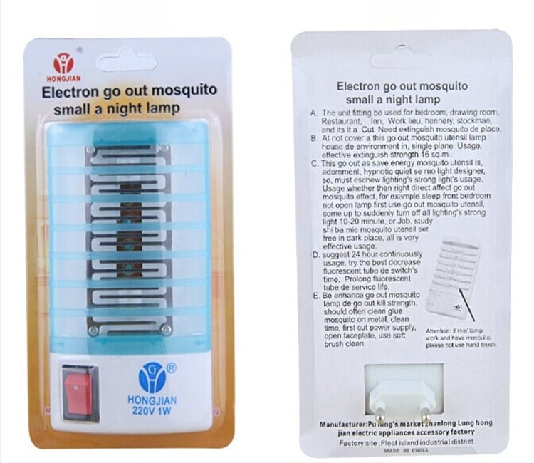 HY-601 LED szúnyogirtó lámpa, mini többfunkciós elektromos szúnyogriasztó lámpa, 220V, LED cső, márka HONGJIAN, normál színhőmérséklet