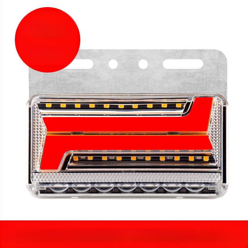 Krovininės LED šoninė šviesa, atspari vandeniui dvipusiai krašto šviesai, 24V, posūkio signalas