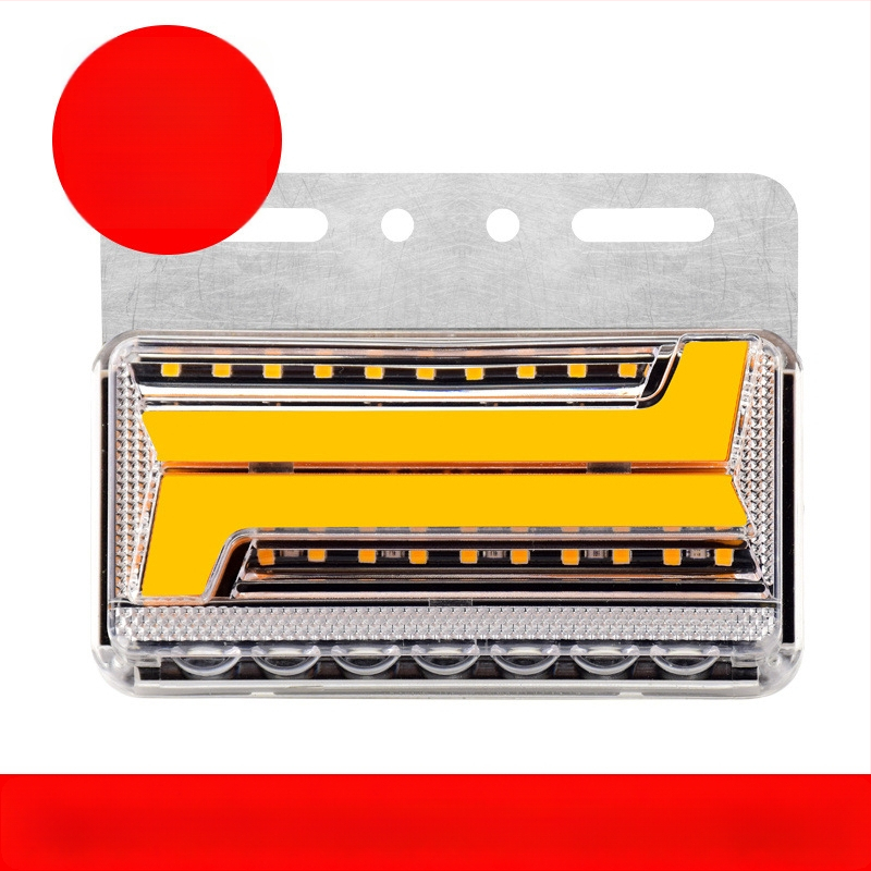 Krovininės LED šoninė šviesa, atspari vandeniui dvipusiai krašto šviesai, 24V, posūkio signalas