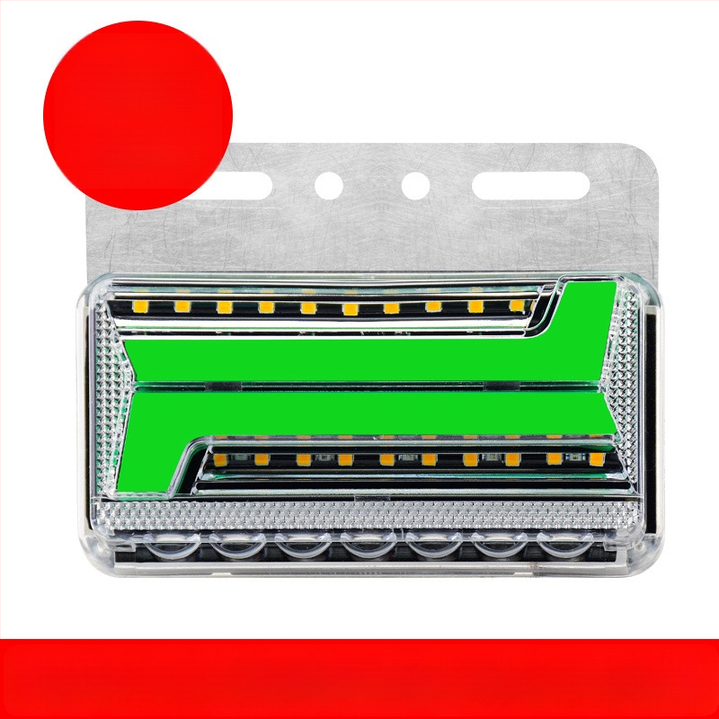 Krovininės LED šoninė šviesa, atspari vandeniui dvipusiai krašto šviesai, 24V, posūkio signalas